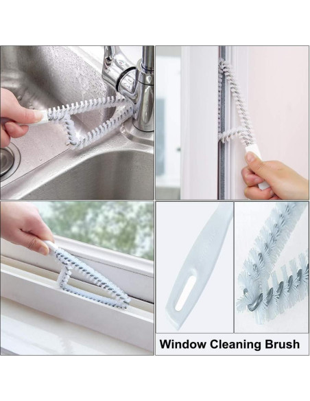 Kit de 5 Cepillos de Limpieza ANERONG para Ventanas y Persianas Kit de 5 Cepillos de Limpieza ANERONG para Ventanas y Persianas
