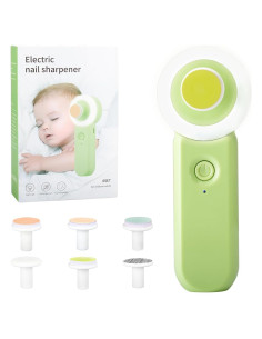 Lima de Uñas Eléctrica Dudumom con Luz LED y 7 Cabezas