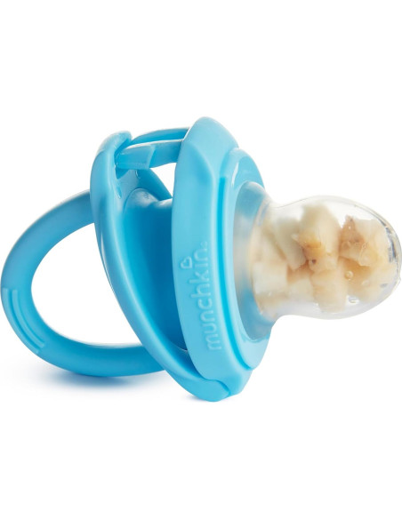 Alimentador de Silicona Munchkin para Bebés - 2 Piezas Azul/Menta Alimentador de Silicona Munchkin para Bebés - 2 Piezas Azul/Menta