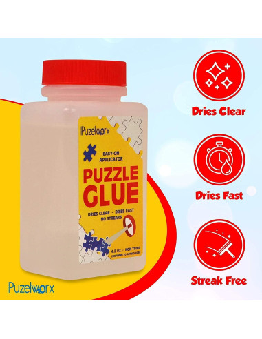Pegamento para Rompecabezas PuzzleWorx 240 ml, Paquete de 2