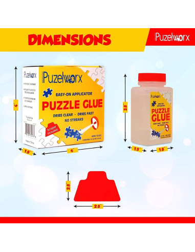 Pegamento para Rompecabezas PuzzleWorx 240 ml, Paquete de 2