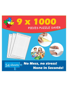 Hojas Adhesivas para Rompecabezas x54 - Preservar 9x1000 Piezas
