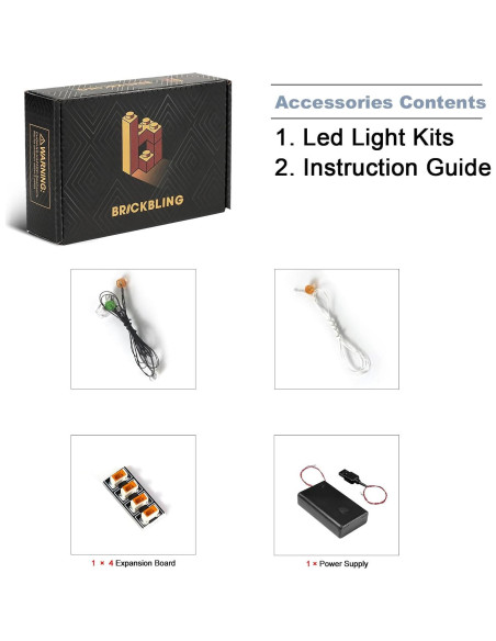 Kit de Luz LED BrickBling para Lego 77048 Tour en Barco Kapp'n Kit de Luz LED BrickBling para Lego 77048 Tour en Barco Kapp'n