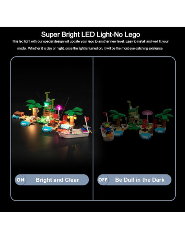 Kit de Luz LED BrickBling para Lego 77048 Tour en Barco Kapp'n