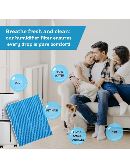 Filtro de Mecha Nispira HB6000s para Humidificador LEVOIT - Paquete de 4 Filtro de Mecha Nispira HB6000s para Humidificador LEVOIT - Paquete de 4
