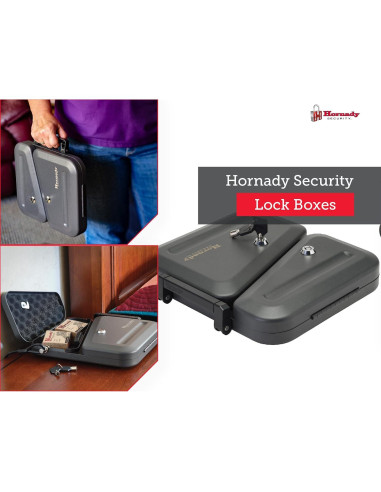 Caja de bloqueo para armas Hornady Doble Tapa 27.9x25.4cm