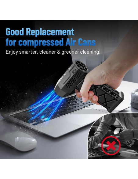 Soplador de Aire Comprimido LWbrazl 150000RPM Recargable 5500mAh Soplador de Aire Comprimido LWbrazl 150000RPM Recargable 5500mAh