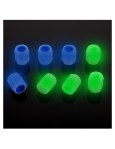 8 Tapones de Válvula Brillantes SUMAJU para Neumáticos