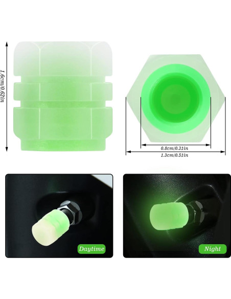 8 Tapones de Válvula Brillantes SUMAJU para Neumáticos 8 Tapones de Válvula Brillantes SUMAJU para Neumáticos