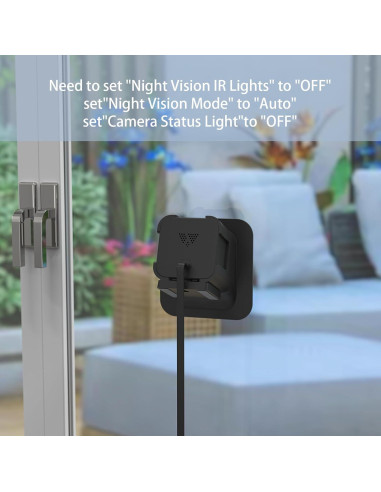 Soporte de Ventana MSAFF para Wyze Cam V3/V3 Pro - Negro
