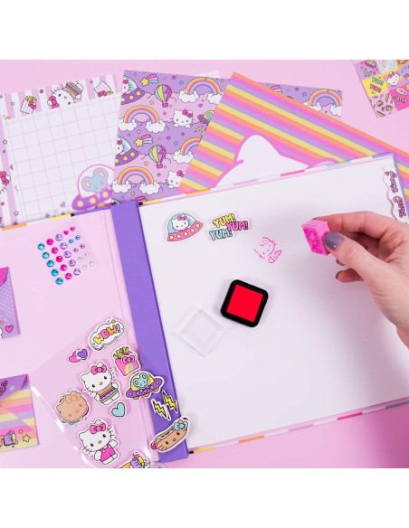 Álbum de Recortes Hello Kitty 30 Páginas 250 Piezas DIY Álbum de Recortes Hello Kitty 30 Páginas 250 Piezas DIY