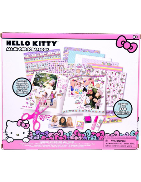 Álbum de Recortes Hello Kitty 30 Páginas 250 Piezas DIY Álbum de Recortes Hello Kitty 30 Páginas 250 Piezas DIY