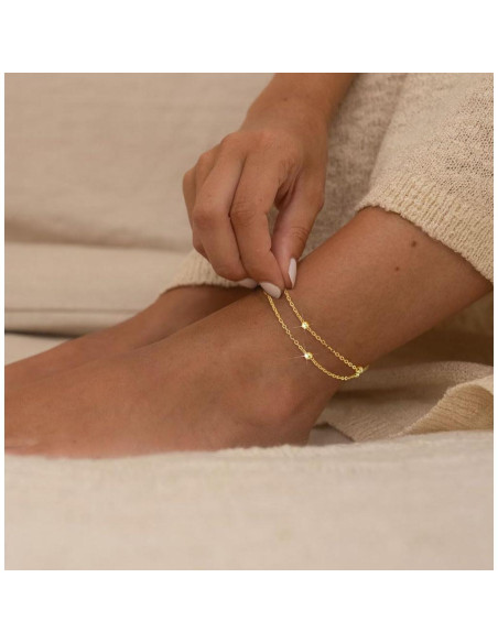 Tobilleras de Oro para Mujeres GOSFRY 21.1 cm Impermeables Tobilleras de Oro para Mujeres GOSFRY 21.1 cm Impermeables