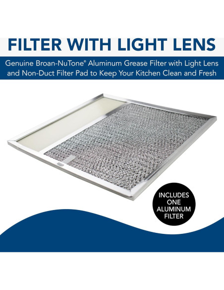 Filtro de Aluminio Broan-NuTone BP57 para Campana de Cocina Filtro de Aluminio Broan-NuTone BP57 para Campana de Cocina