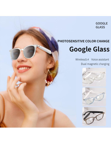 Gafas Inteligentes Bluetooth Piluyaa Azul con Audio Estéreo y UV