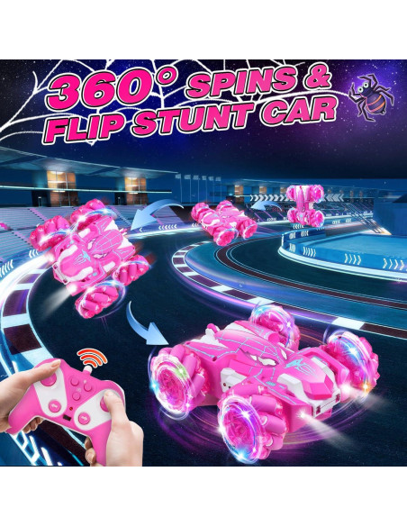 Coche de Control Remoto Dolanus LY-15 Rosa Acrobacias 360 Coche de Control Remoto Dolanus LY-15 Rosa Acrobacias 360