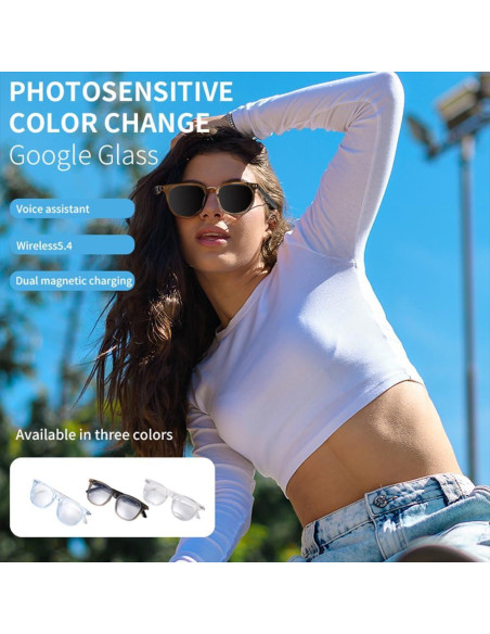 Gafas Inteligentes Bluetooth Piluyaa Azul con Audio Estéreo y UV Gafas Inteligentes Bluetooth Piluyaa Azul con Audio Estéreo y UV