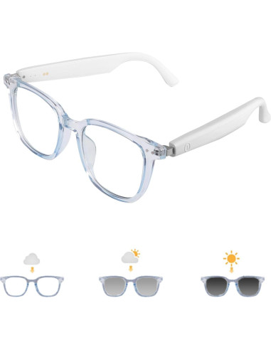 Gafas Inteligentes Bluetooth Piluyaa Azul con Audio Estéreo y UV