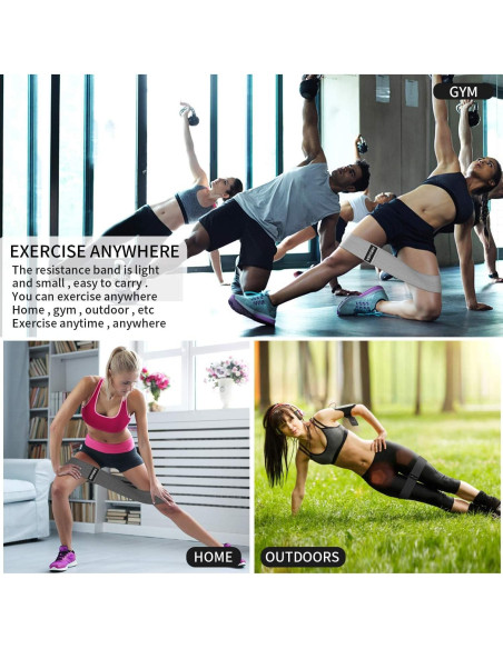 Set de Bandas de Resistencia Hurdilen - 3 Niveles para Fitness Set de Bandas de Resistencia Hurdilen - 3 Niveles para Fitness