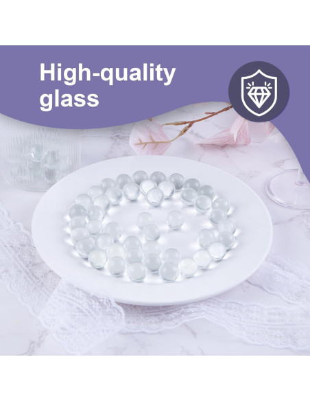 Canicas de Vidrio Transparentes FUTUREPLUSX 5LB para Decoración Canicas de Vidrio Transparentes FUTUREPLUSX 5LB para Decoración