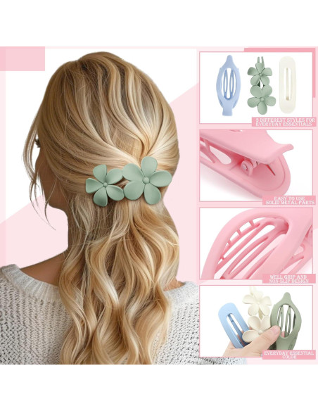 10 Clips Planos para el Cabello ProSuites - Antideslizantes Multicolor 10 Clips Planos para el Cabello ProSuites - Antideslizantes Multicolor