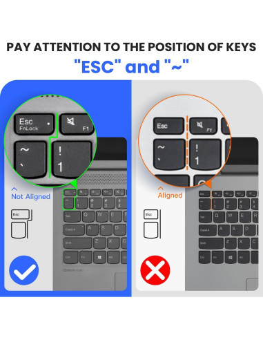 Cubierta de Teclado CaseBuy para Lenovo IdeaPad 15.6" Negro