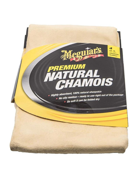 Chamois Natural Meguiar's X2100 16x2 cm Piel de Oveja Chamois Natural Meguiar's X2100 16x2 cm Piel de Oveja