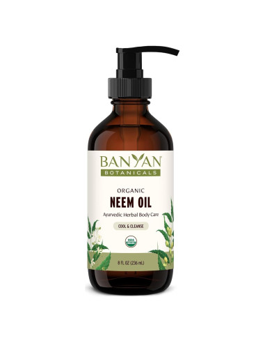 Aceite de Neem Orgánico Banyan Botanicals 236.6 ml - Refrescante y Calmante