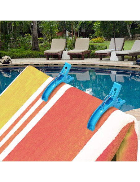 Clips de Toalla de Playa HiGift Jumbo 8 Piezas 16 cm Clips de Toalla de Playa HiGift Jumbo 8 Piezas 16 cm