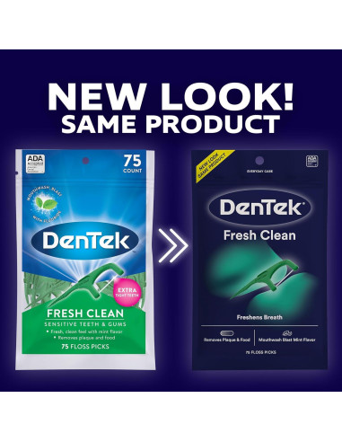 Hilo Dental DenTek Fresh Clean Picks 225 Unidades Menta