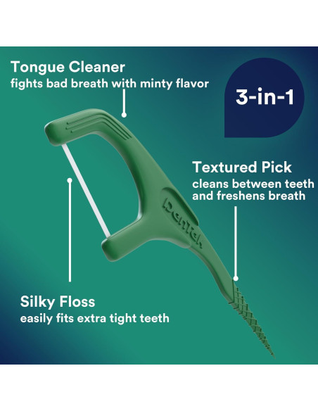 Hilo Dental DenTek Fresh Clean Picks 225 Unidades Menta Hilo Dental DenTek Fresh Clean Picks 225 Unidades Menta