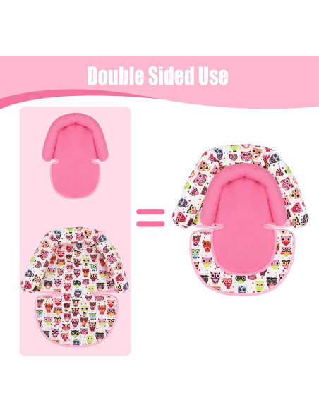 KAKIBLIN Soporte para Cabeza de Bebé Rosa para Asiento de Auto KAKIBLIN Soporte para Cabeza de Bebé Rosa para Asiento de Auto