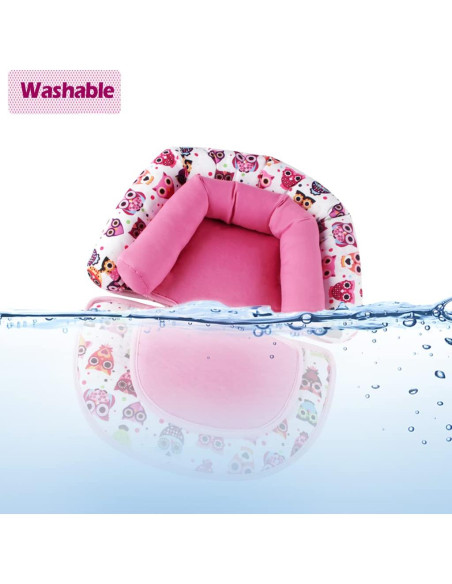 KAKIBLIN Soporte para Cabeza de Bebé Rosa para Asiento de Auto KAKIBLIN Soporte para Cabeza de Bebé Rosa para Asiento de Auto