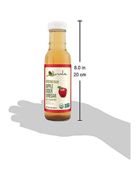 Vinagre de Sidra de Manzana Orgánico Kevala 355 ml - Con Madre, Sin Gluten, Kosher Vinagre de Sidra de Manzana Orgánico Kevala 355 ml - Con Madre, Sin Gluten, Kosher