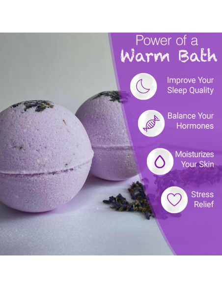 Juego de Bombas de Baño Fumgranth con Aceite de Lavanda 113g Juego de Bombas de Baño Fumgranth con Aceite de Lavanda 113g