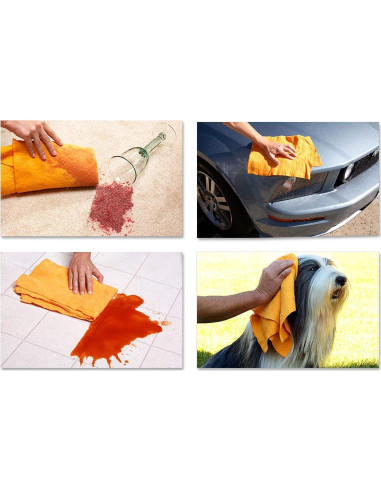 ShamWow Paño Chamois Original Super Absorbente - 8 Piezas