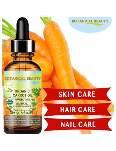 Aceite de Semilla de Zanahoria Orgánico 100% Puro 15 ml