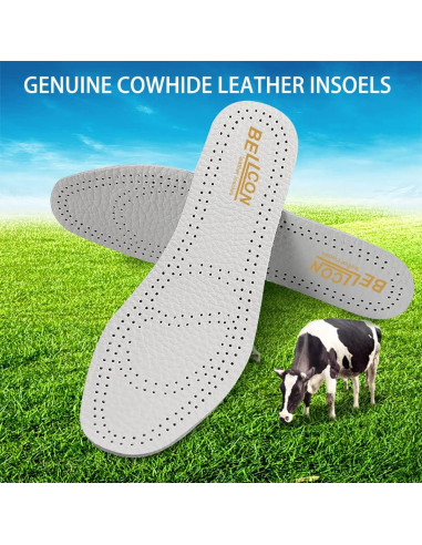 Plantillas de Cuero Bellcon Antideslizantes 3 Pares Mujeres 35-36