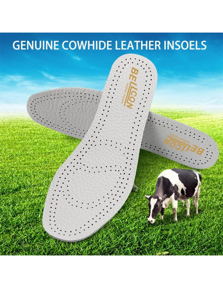 Plantillas de Cuero Bellcon Antideslizantes 3 Pares Mujeres 35-36 Plantillas de Cuero Bellcon Antideslizantes 3 Pares Mujeres 35-36