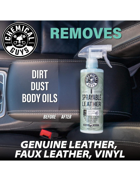 Limpiador y Acondicionador de Cuero Spray Chemical Guys 473 ml Limpiador y Acondicionador de Cuero Spray Chemical Guys 473 ml