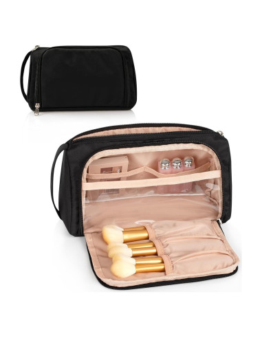 Bolsa de Maquillaje Pequeña Partyreal Negra Organizador Cosmético