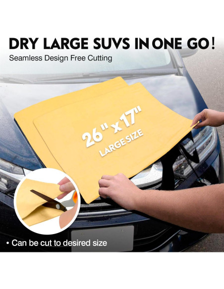 Toalla Shammy ARTIPOLY 66x43cm Súper Absorbente para Autos Toalla Shammy ARTIPOLY 66x43cm Súper Absorbente para Autos