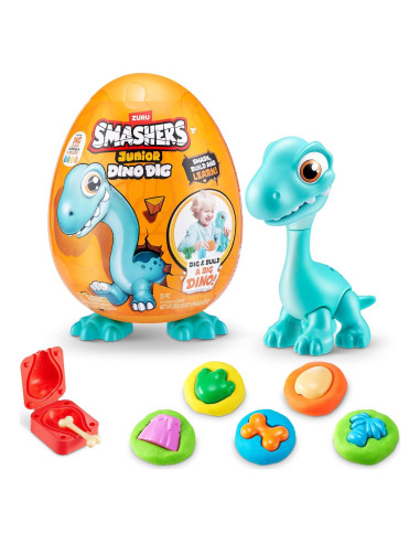 Smashers Junior Dino Dig Huevo Grande ZURU Brontosaurio 1kg