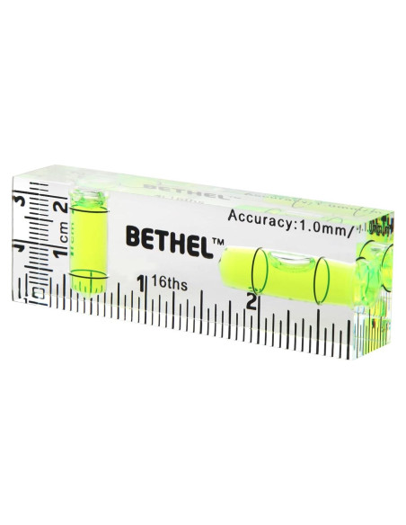 Nivel Mini Burbuja BETHEL 90/180 Doble Dirección 7.5cm Nivel Mini Burbuja BETHEL 90/180 Doble Dirección 7.5cm