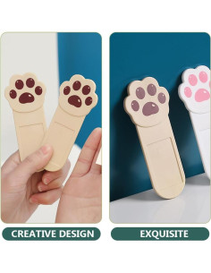 Elevador Adhesivo de Tapa de Inodoro DOITOOL 6 Piezas Café 2