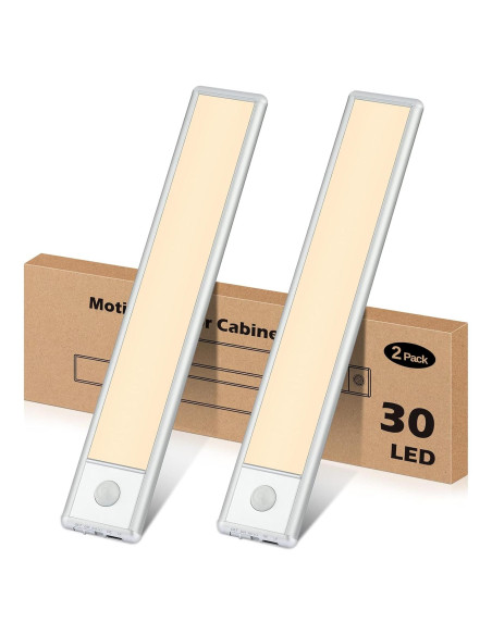 Luces LED de Sensor de Movimiento YLXS 30 LEDs Recargables 20cm Luces LED de Sensor de Movimiento YLXS 30 LEDs Recargables 20cm