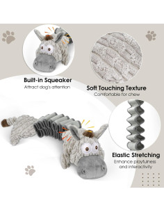 Juguete de Peluche Grande para Perros Homounter Burro 61 cm 2