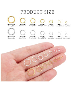1000 Anillas Abiertas 3mm Chuyau para Fabricación de Joyas 2
