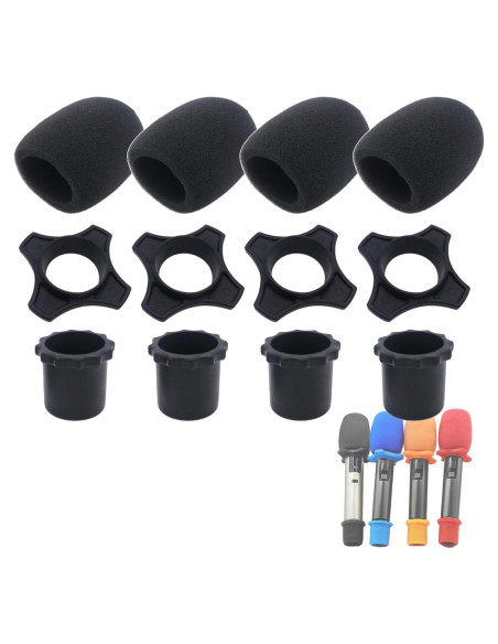 Kit de Protección para Micrófono Inalámbrico Cheerock - 4 Piezas Kit de Protección para Micrófono Inalámbrico Cheerock - 4 Piezas