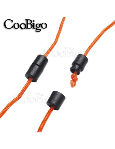 100 Hebillas de Plástico Negras CooBigo para Lanyards 20mm 100 Hebillas de Plástico Negras CooBigo para Lanyards 20mm